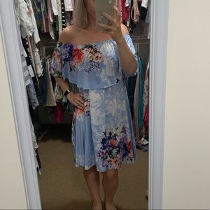 Floral Off Shoulder Dress